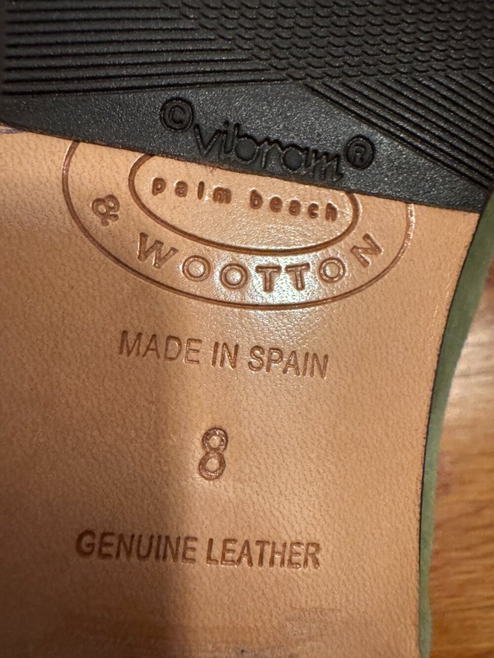 Stubbs & Wootton sage embroidered Loafers size 8 - Picture 6 of 6